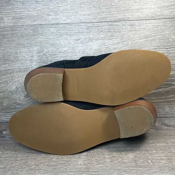 Cole Haan Grand OS Jensyn Womens Sz 7.5B Black Leather Pull On Buckle Ankle Boot - Picture 8 of 11